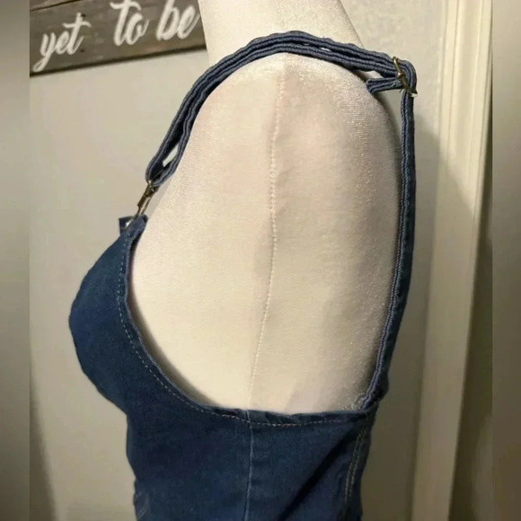 Denim jeans top with front buttons Size small - Picture 5 of 7